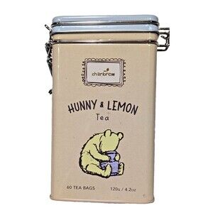 Charbrew Classic Winnie  Pooh Hunny & Lemon Green Tea 60 Bags Collector Tin NEW